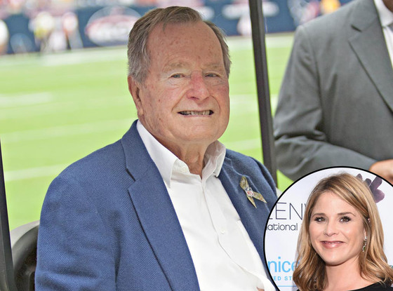 President George H.W. Bush, Jenna Bush Hager President George H.W. Bush, Jenna Bush Hager